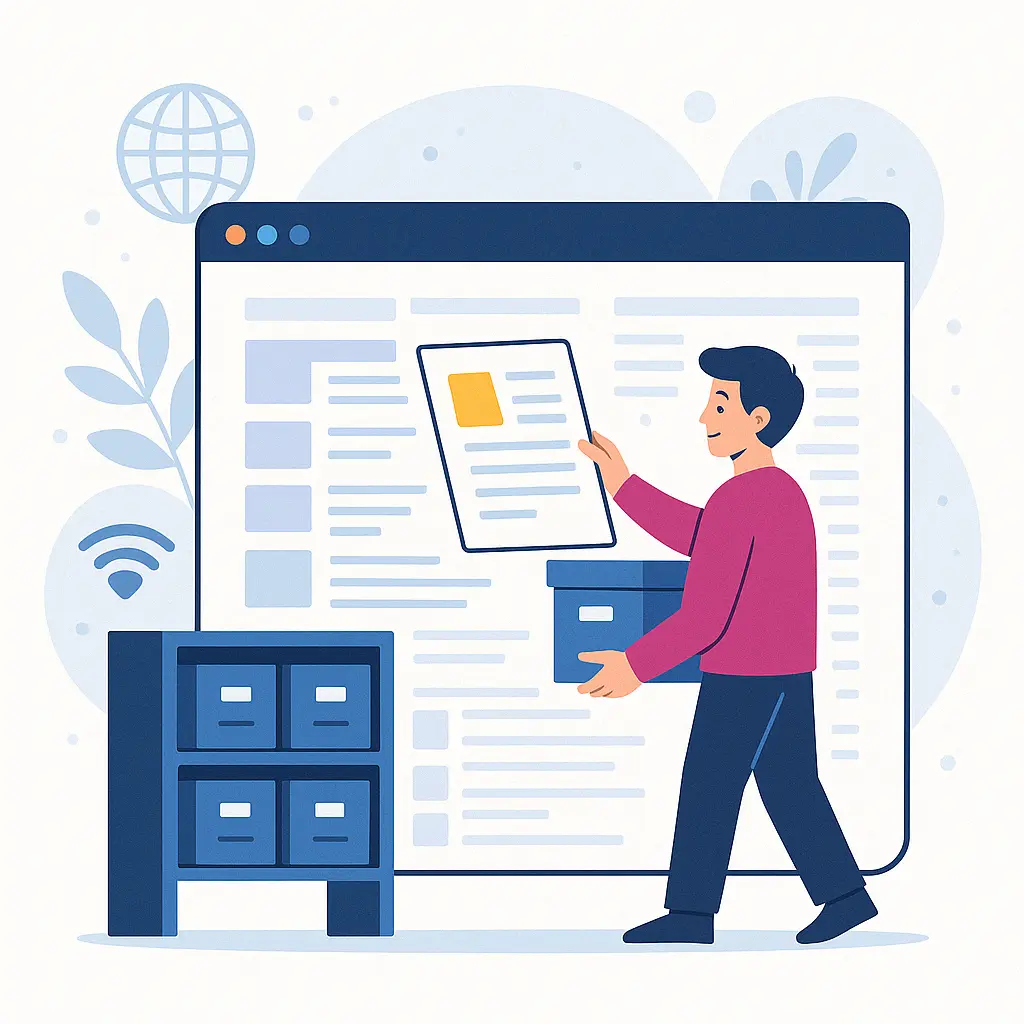 Internet-Archiv Illustration